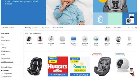 Walmart 'Best of Baby Month' Shop